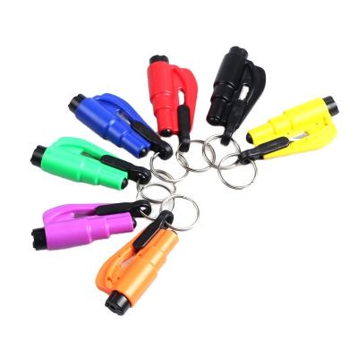 China Self-defense llaveros plastic window breaker personalizados kubaton self-defense set women's seat belt cutter key chains key chain for sale