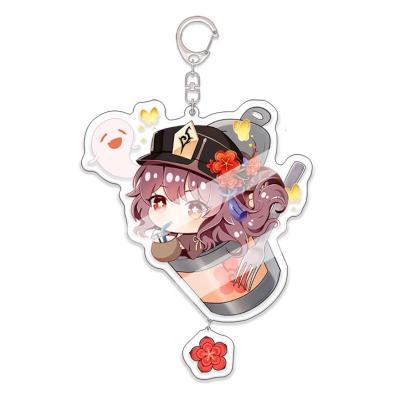 China plastic custom acrylic key chain make sublimation printed blank anime colored plate kuien craft printing custom acrylic logo key chain for sale