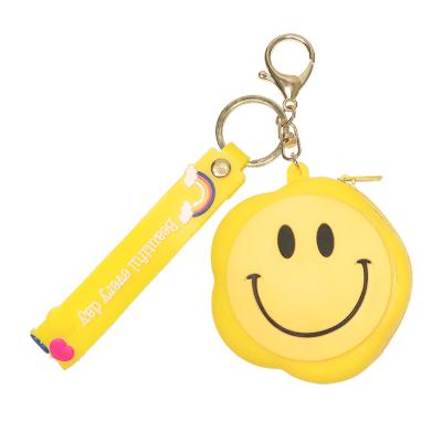 China 2022 New Coin Purse Key Chain Female Rubber Key Chain Girlfriends Sisters Creative Small Rubber Key Chain Bag Pendant Gift for sale