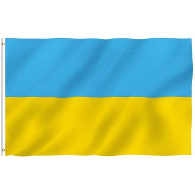 China Other Activities New Arrival Ukraine 90*150cm Polyester Flags of Various Countries Flag Fast Shipping Custom Flags, Banners for sale