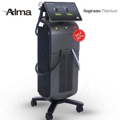 China Alma Soprano Ice Titanium Platinum Diode Laser Machine CE 3 Wave Diode Laser 755 Dye Removal 808 Laser 1064nm Hair Removal Machines Price for sale