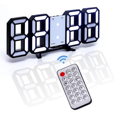 China Antique Style Wholesale 3D LED Digital Desk Alarm Clock With Temperature Display For Bedroom for sale