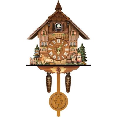 China Class Europe Style Wooden 3d Wall Clock Puzzle Diy Gift And Toy Home Decorative Cuckoo Clock for sale