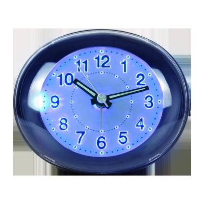 China Bedside Modern Wecker Despertador Alarm Clocks Wecker Despertador Custom LED Backlight Table Clock Analog Quartz Alarm Clock for sale