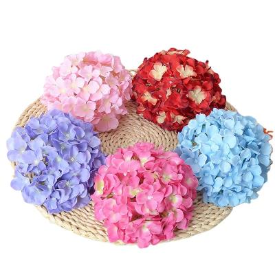 China XSilk Wholesale Artificial Flower Beautiful Colorful Fabric Hydrangea Wedding Decoration Main Flower For Home Display Silk Flower for sale