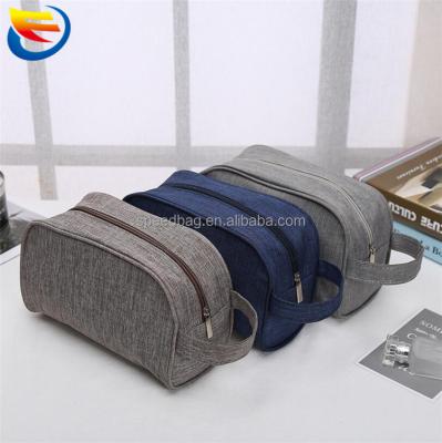 China New Fashion Popular Oxford Men's Cosmetic Clutch Toiletry Make Up Makeup Bag for sale