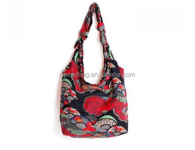 China High quality unique handbag women pinch new cotton canvas hobo sling hippie cross - body messenger Bag for sale