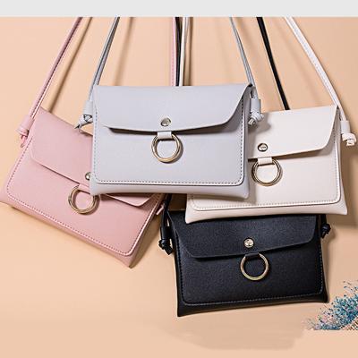 China Fashion Lady Style PU Women Designer Leather Handbags Pinch Small Shoulder Bag For Mobile Phone Key Sling Bag for sale