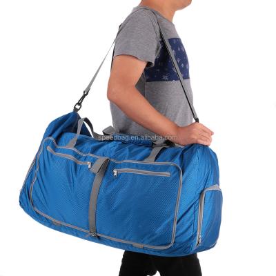 China Multifunctional Waterproof Polyester Men/Women Gym Bags Large Capacity 80L Packable Duffle Travel Bag Foldable Sports Bags for sale