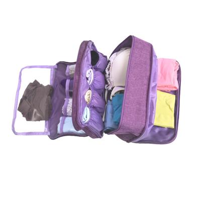 China Viable Women's Storage Bag Travel Necessity Accessories Underwear Clothes Bra Organizer Cosmetic Makeup Pouch Case for sale