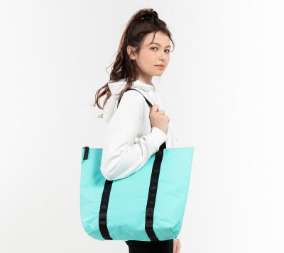 China 2022 New Design 2022 New Design Tote Bag Water Resistant Recycled Handbag Handled Recycled Fabric Carry Bags Viable Buying Manufacturer for sale