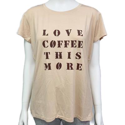 China Breathable Eco Friendly Clothing Apparel Sustainable T-Shirts Made From Recycled Coffee Grounds For Women for sale