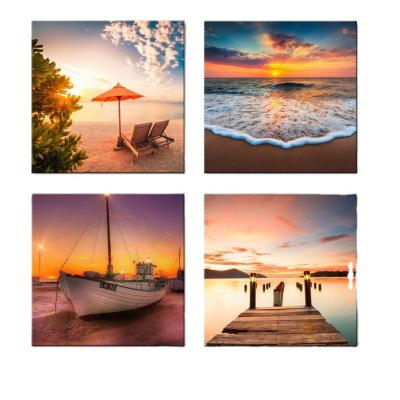 China Wholesale Modern Seascape Canvas Wall Art Print Set Custom Home Decor Manufacturer for sale