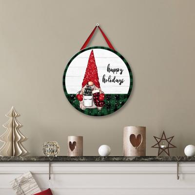 China Christamas Home Decoration Around Christmas Elf Rudolph LED Lights Wall Art Craft Christmas Home Decor for sale