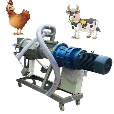 China Screw and Screen Pressing Cow Chicken Pig Fertilizer Drying Machine Livestock Manure Fertilizer Dewatering Machine For Sale for sale