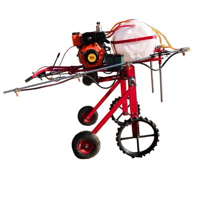 China New Efficiency Equipment Farm Use Walking Tractor 4m Agricultural Self Propelled Boom Sprayer With 7.5HP Gasoline Engine for sale