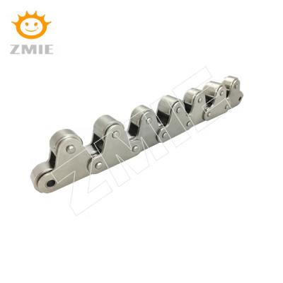 China Factory Pitch Double Stainless Steel Conveyor Chain With Top Roller for sale