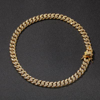 China CLASSIC 12mm Miami Cuban Chain Necklace Gold Plated Women Cuban Link Necklace for sale