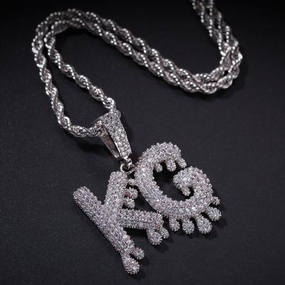 China CLASSIC Custom Name Necklace Gold Plated Zircon Diamonds Necklace Personalized Jewelry for sale