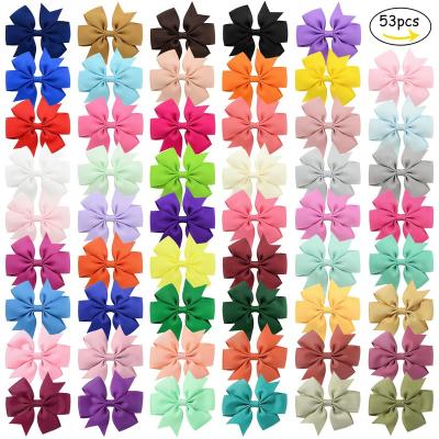 China High Quality Bowknot Hair Accessories Baby Hair Decoration Hair Bow Hair Clip Ribbon Children's Bowknot Hairpin For Girls for sale