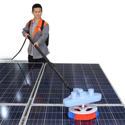 China City Multifit New Nylon Electric Solar Rotary AC Solar Power Batteries Brush And Pole Kit Solar Panel Cleaning Robot Cleaning Equipment for sale