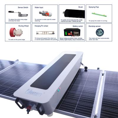 China Metal/Coil Multifit 1650 automatic cleaning robot for solar energy system maintenance solar panel system machine solar panel cleaner cleaner for sale