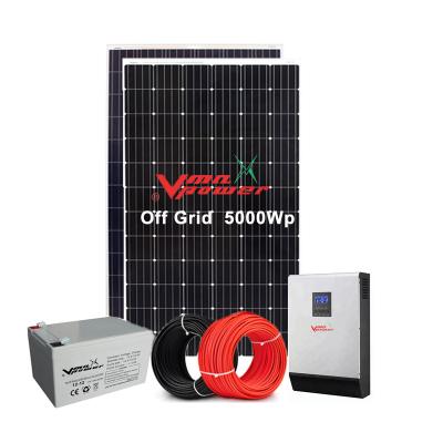 China Vmaxpower 10kw Home Hybrid Solar Power System Off Grid Home Solar Panels Price System Kit Inverter Solar Power Sine Wave Ups for sale