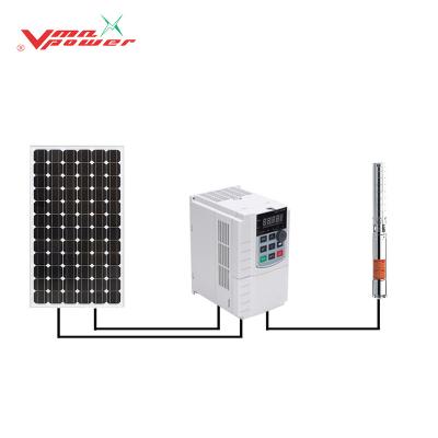 China Vmaxpower 4KW Solar Pump Inverter Water Control Motor Speed ​​DC To AC Variable Frequency Driver 185X118X157mm for sale