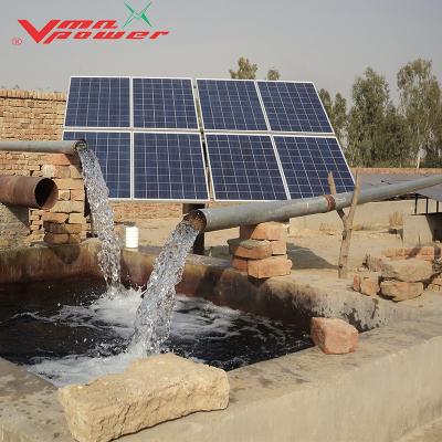 China Agricultural Irrigation Vmaxpower DC to AC 3phase 380V 220V MPPT Solar Water Pump Inverter for Agriculture Irrigation Solar System VFD Control for sale