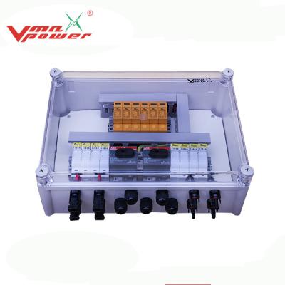 China Vmaxpower Free Design 1 Yes 2 4 6 8 16 String DC Pv Solar Combiner Junction Box For On Grid And Off Grid Solar System for sale