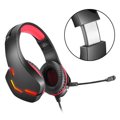 China Wholesale LED Digital Display Best J10 Earphone USB PS4 Gaming Headset LED Light Wired Gaming Stereo Headband for sale