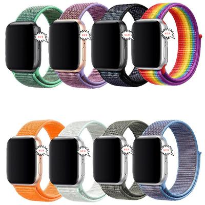 China 38mm 42mm 40mm Sports Replacement Buckle Adjustable Nylon Soft 42mm Watchband For Apple Watch Band 45mm/40mm/41mm/42mm For Series 7/6/SE/5/4/3/2 /1 from iWatch for sale