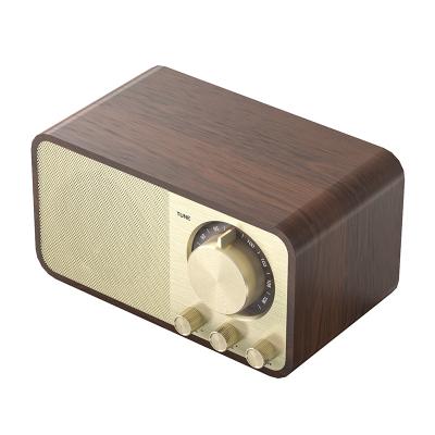 China New Loudspeaker EZCast Jy-66 Wooden Wireless Portable Desktop FM Radio Heavy Bass Speaker for sale