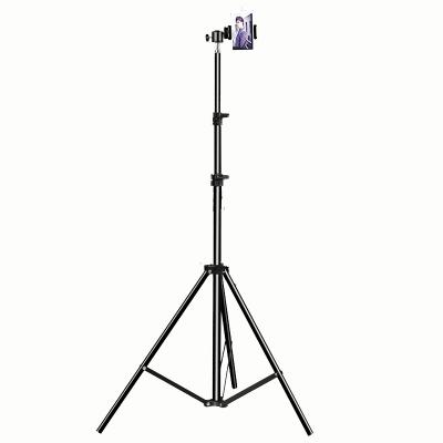 China 65CM-200CM Can Lift Factory Manufacturers Stand Selfie Stick Lighting Phone Camera Aerial Tripod for sale