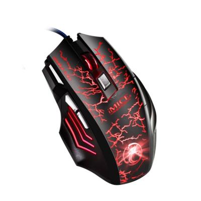 China Gaming New Arrival 3200DPI Gaming Mouse With LED Light Wired Mouse For Computer for sale