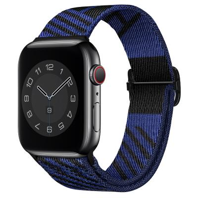 China CUSTOM Nylon Cloth OEM Watch Band Buckle Watch Band 44mm Strap For Apple Nylon Watch Bands for sale