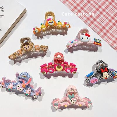 China Soft Mickey Hair Claws Hair Clip Cute Fashion Cartoon Animal Hair Accessories KT Hairpin Shark Girly Girls Hair Claw Handmade for sale