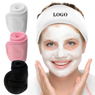 China Material Friendly Women Wash Face Beauty SPA Hairband Elastic Terry Sports Headbands Cosmetic Makeup Headband Yoga for sale