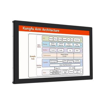 China High Quality Pure Aluminum Capacitive Touch Screen Open Frame 15.6 Industrial Monitor for sale