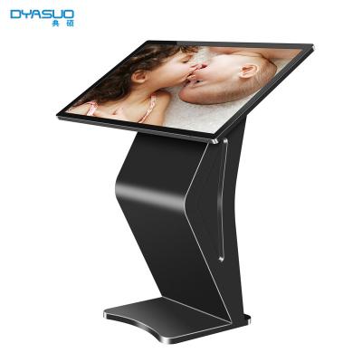 China 43 inch floor standing camera 3G printer Human Sensor horizontal muti kiosk touch screen for wayfinding for sale