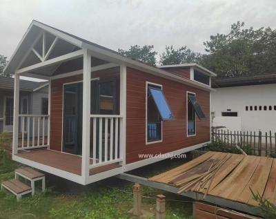 China Modern Hot Selling Economical Portable Chalet Suizo En Bois Wooden Prefab Chalet for sale