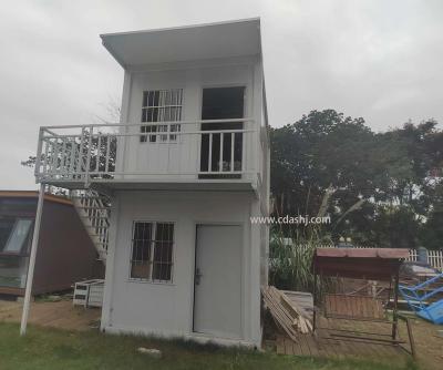 China Modern Easy Install Prefabricated Home Luxury Villa Two Story Flat Pack Modular Container Prefab Self Easy Assemble House for sale