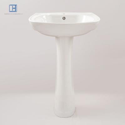 China Modern pedestal basin hand wash basin with pedestal sink for sale