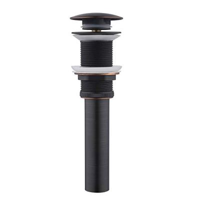 China Smell Proof Bathroom Sink Drain Noiseless Vessel Sink Vanity Sink Overflow Up Drain Stopper With Oil Rubbed Bronze Finish for sale