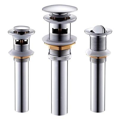 China Wholesale Price Basin Smell Proof Drain With Noise Sink Vanity Vessel Faucet Hole Flip The Drain Stopper Without Overflow for sale