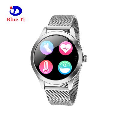 China High Quality IP68 Touch Screen Waterproof Blood Oxygen Heart Rate Monitor Female Smart Watch True for sale