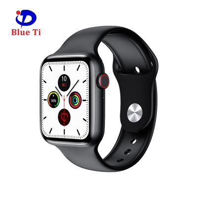 China W26 New Arrival Touch Screen IP67 Call Temperature Series 6 Blue Tooth Pro Heart Rate Knob Wholesale Fitness Wristband Smartwatch for sale