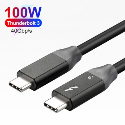 China Camera E-MARK Chip Thunderbolt 3 PD100W Data Transfer 40Gbps Fast Charging Type C Cable For Macbook Laptop for sale