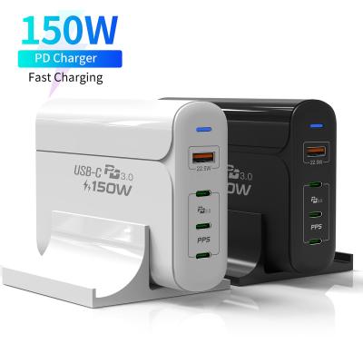 China GaN 3C1A 150W 65W Multi Nitride PD QC USB Charger Newest C PPS PD Charger US Plug Gallium Video Game Player 2021 Universal 4 Ports Universal 4 Ports for sale