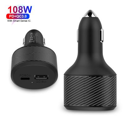 China PD 90W Laptop Charger USB Dual Port Type C PD3.0 QC3.0 Multi Car Laptop Charger For Xiaomi 65W 100W 108W Custom Fast Power Car Adapter mini for sale